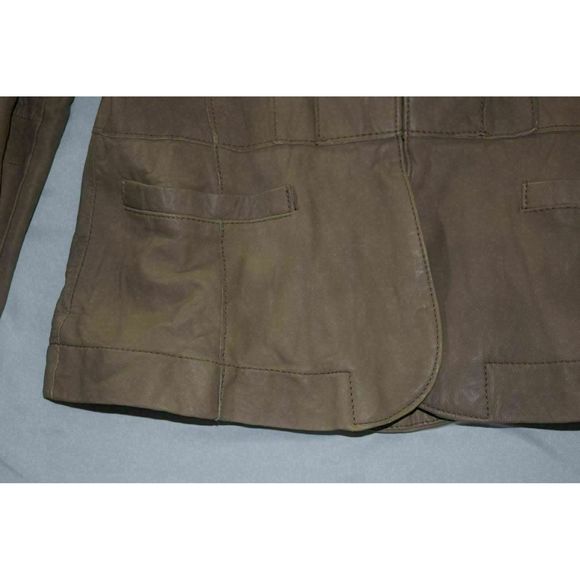 Anthro Burning Torch Leather Jacket sz M Blazer - Picture 11 of 12